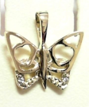 PN--439 9CT CUT OUT BUTTERFLY PENDANT