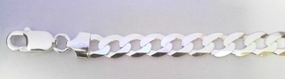 S517-60 SILVER 7.7MM BEV FLAT CURB CHAIN G200