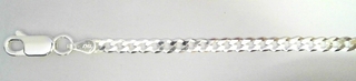 S522-60 SILVER 3MM OVAL CURB CHAIN GAUGE 080