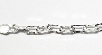 S972-19 FANCY DIAMOND CUT ANCHOR BRACELET G100