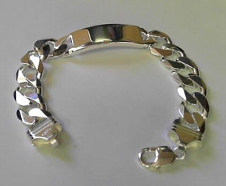 SB--54 SILVER ID BRACELET GAUGE 400