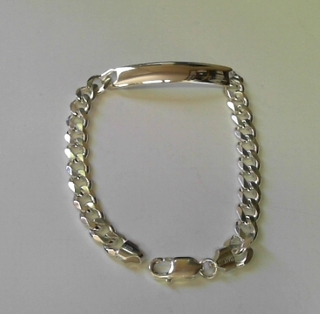 SB--56 SILVER 8MM ID BRACELET GAUGE 200