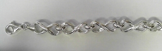SB--585 SILVER INFINITY BRACELET
