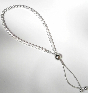 ST--47S SILVER 3MM 4CLAW SNAKE TENNIS BRACELET
