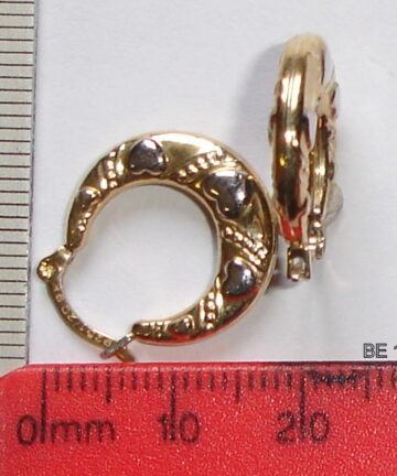 BE--104 925 + 5% GOLD CREOLE EARRING