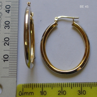BE---45 925 + 5% LARGE OVAL EARRING