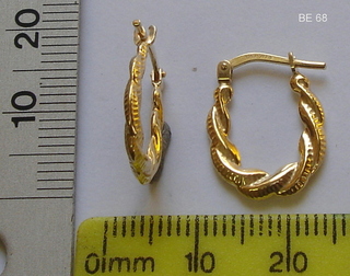 BE---68 925 + 5% GOLD CREOLE EARRING