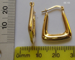 BE---69 925 + 5% GOLD CREOLE EARRING