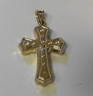 BP---30 925 + 5% GOLD CROSS PENDANT