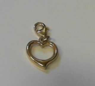 BP---35 925 + 5% GOLD HEART PENDANT/CHARM