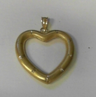 BP----4 HEART PENDANT 925  + 5% GOLD