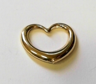 BP---45 925+5% GOLD HEART PENDANT