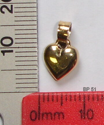 BP---51 925+5% GOLD SMALL HEART PENDANT