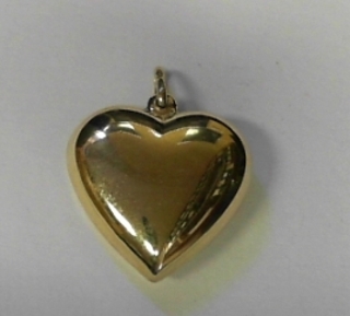 BP----8 HEART PENDANT 925 + 5% GOLD