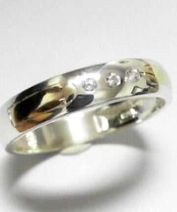GSR-476 GOLD & SILVER GENTS RING