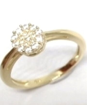 RI-3236 9CT GOLD FANCY CZ DRESS RING