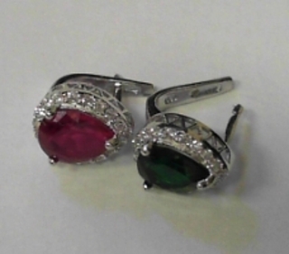 SS--10E SILVER FANCY EARRINGS