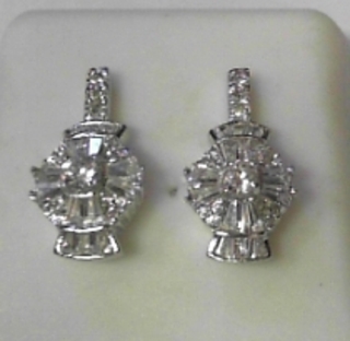 SS--13E SILVER FANCY EARRINGS