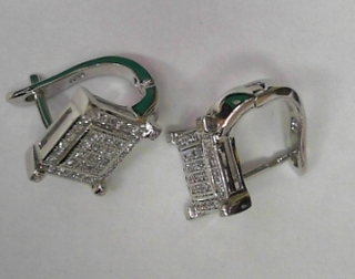 SS--14E SILVER FANCY EARRINGS