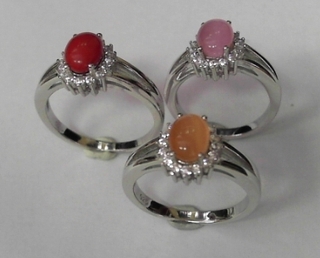 SS--28R CAT EYE SET IN OVAL RING