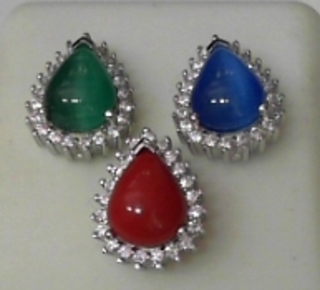 SS--29E SILVER CAT EYE EARRING