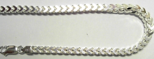 S961-55 SILVER FRANCO CHAIN GAUGE 120
