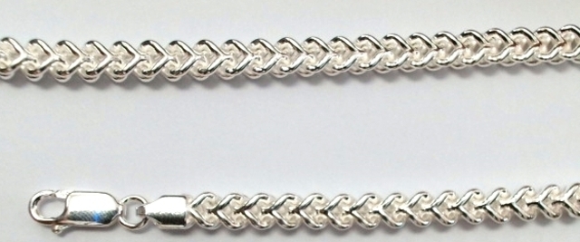 S962-50 SILVER FRANCO CHAIN GAUGE 120